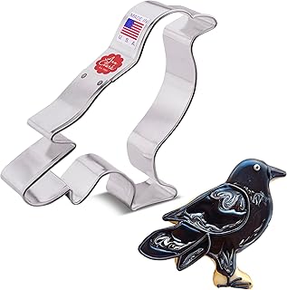 Crow Cookie Cutter, 4.15" Made in USA by Ann Clark