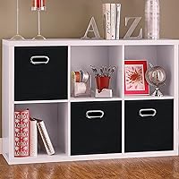 Vista 4 de STOREONE Contenedores de almacenamiento de tela, cestas organizadoras (11 x 11 x 11) con asas dobles para armario, cajones de dormitorio, juego de 2