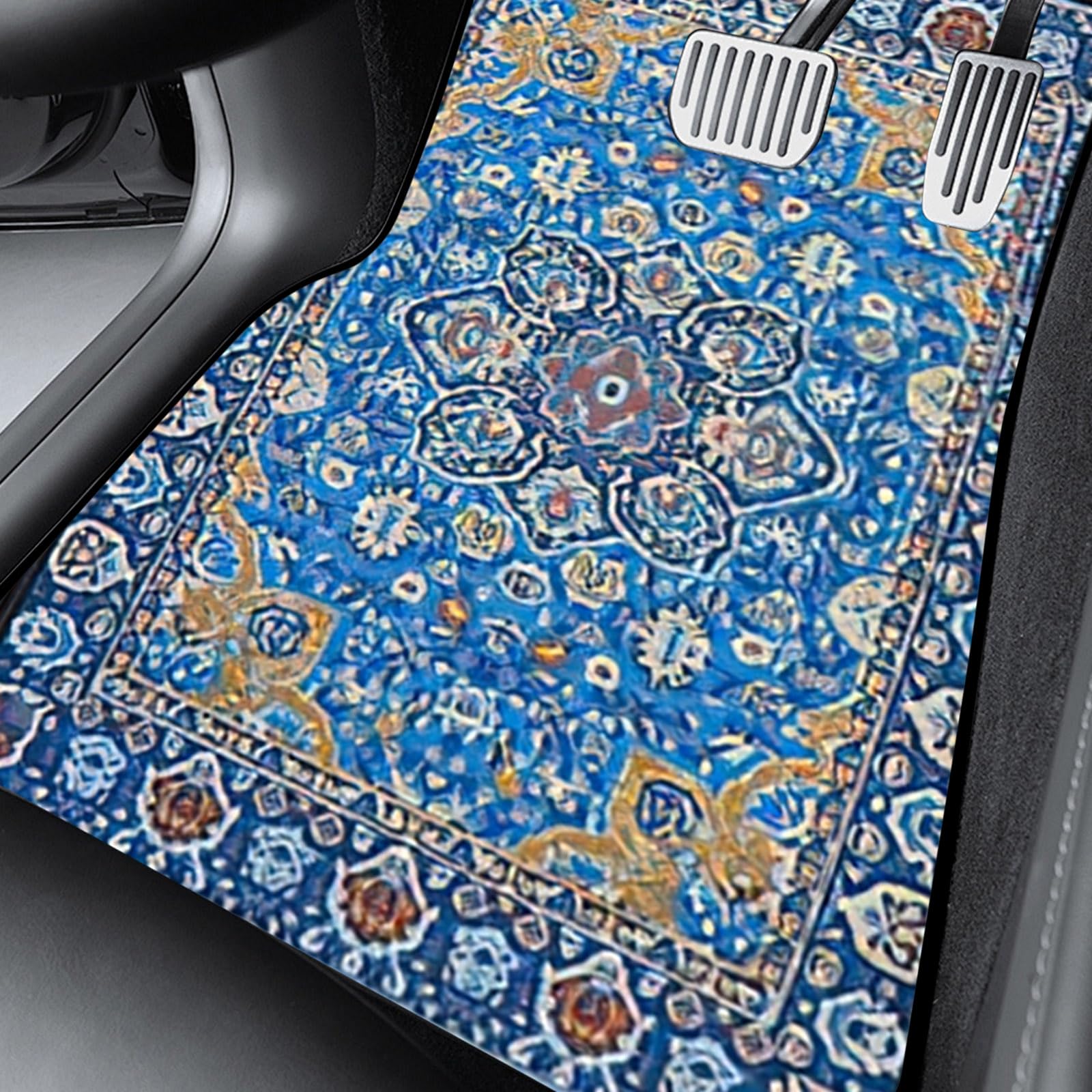 Car Floor Mats Non-Slip Automotive Floor Mats All-Weather Front Rear Car Floor Foot Mat Sets of 4 Pieces Foot Mats Rugs Carpet for Car Trucks SUV Sedans (Red)