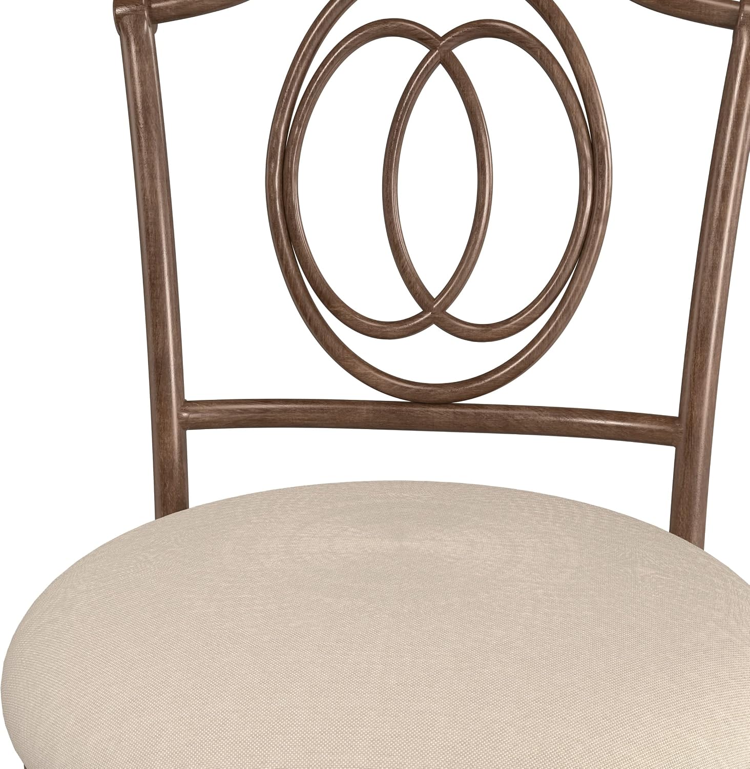 Hillsdale Emerson Metal Vanity Stool, Golden Bronze