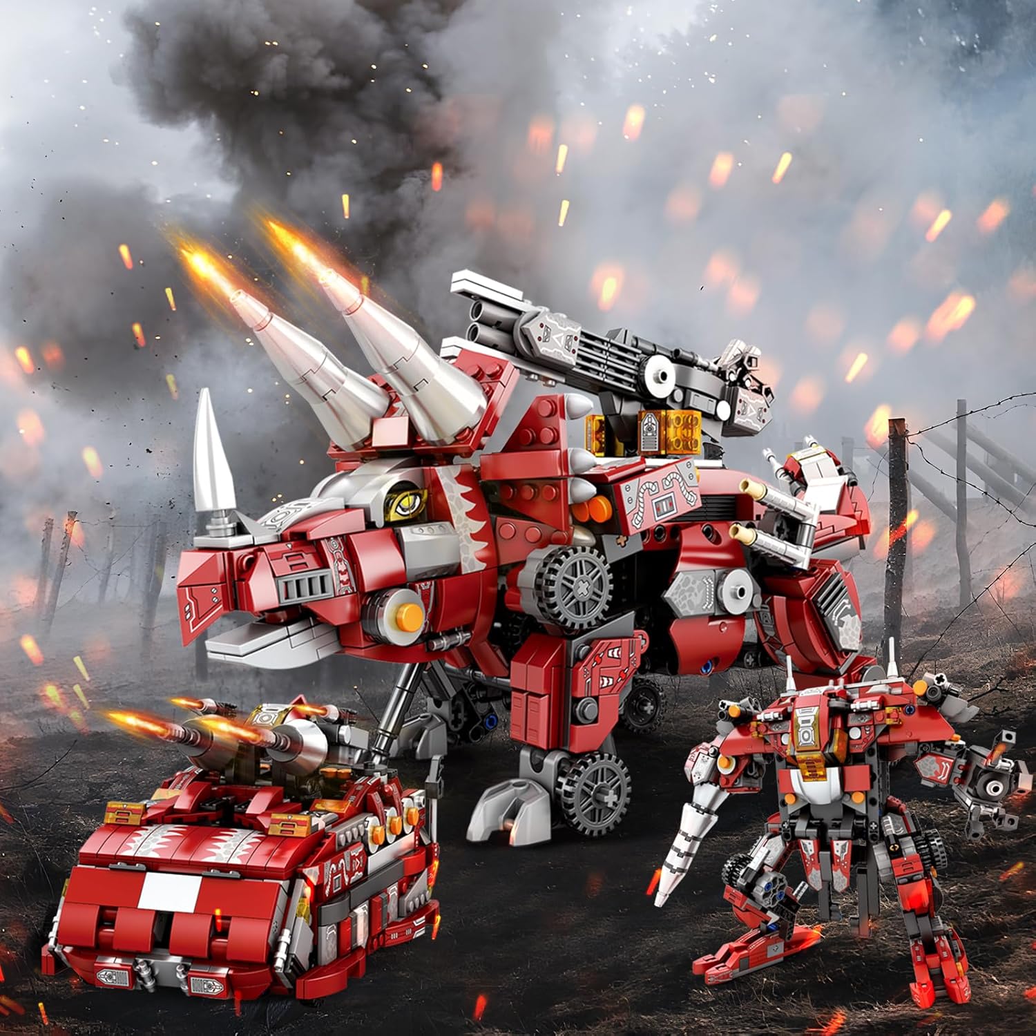 JMBricklayer Mechanisches Chamäleon Bauset - 827 Teile Mit LED-Beleuchtung Für Erwachsene