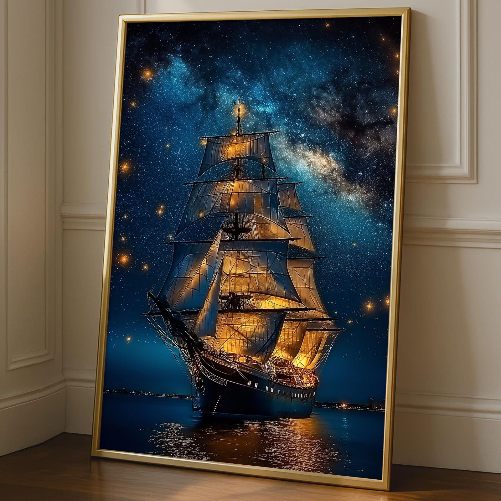 Amazon.com: Jinboonees Abstract Night Sky Wall Art Modern Abstract