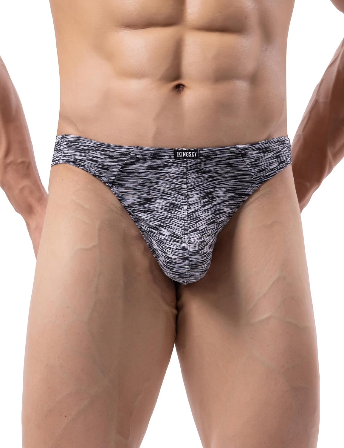 iKingsky Men's Quick-dry Bulge Thong Colorful T-back Underwear Stretch Sporty Under Panties for Men - Image 2