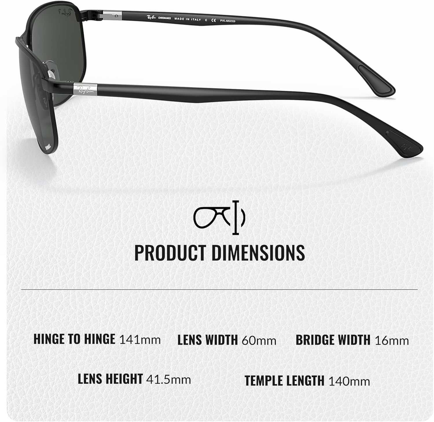 Ray-Ban RB3671CH CHROMANCE POLARIZED Square-Round Shape Sunglasses with Official Eyewear Kit - Image 5