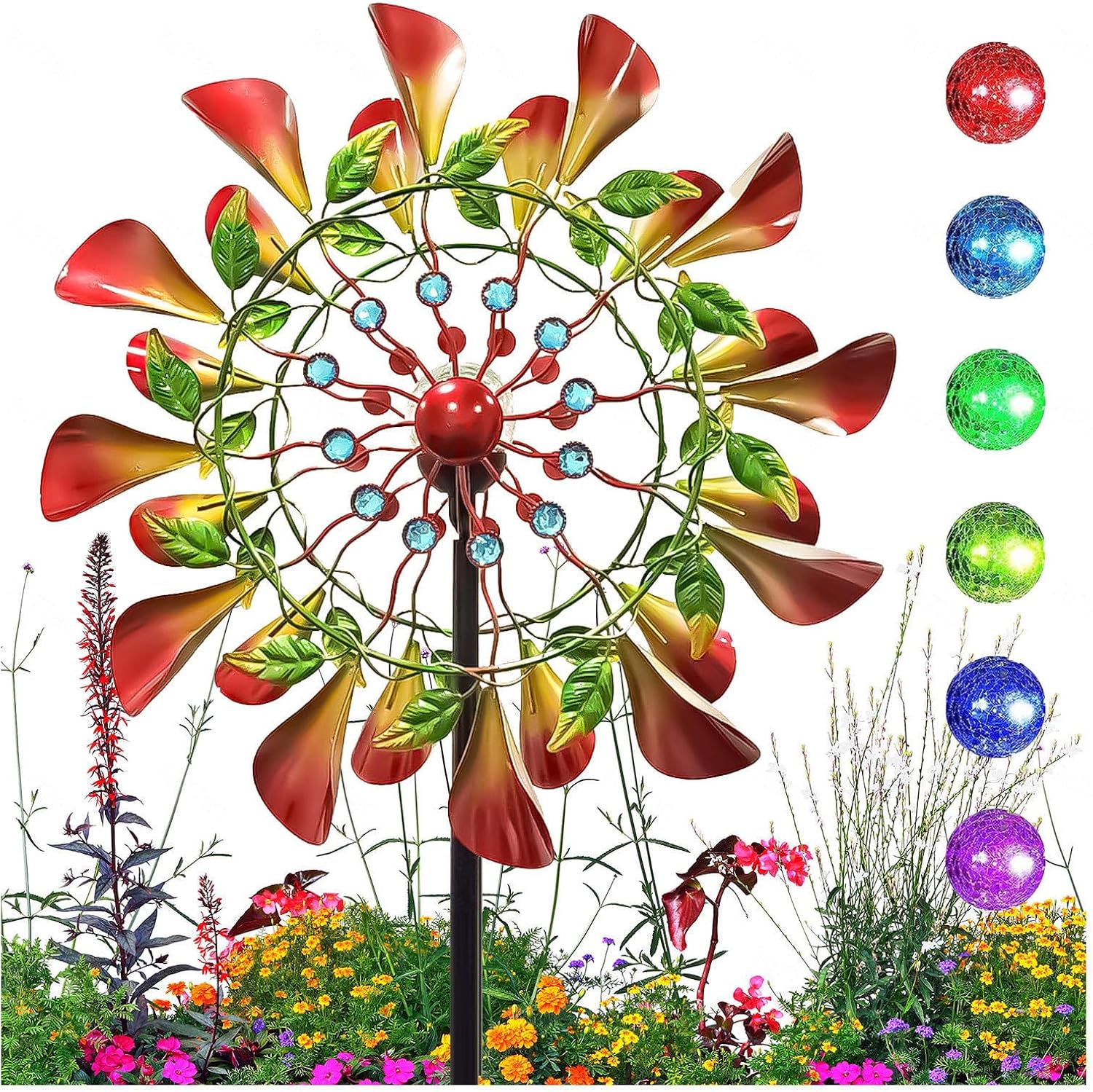 83in Metal Windmills for The Yard Large Wind Yard Spinners