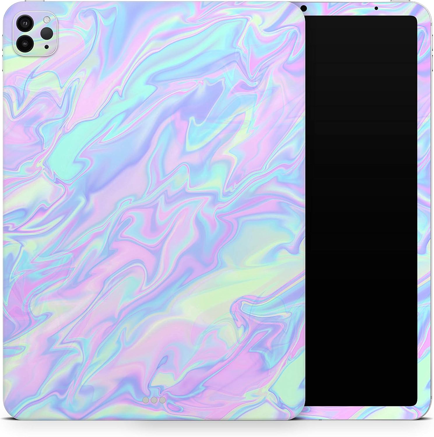 DesignSkinz - Iridescent Dahlia v1 Full-Body Wrap Decal Protective Skin-Kit Compatible with Apple iPad 8th Gen 10.2" (A2270/A2428)