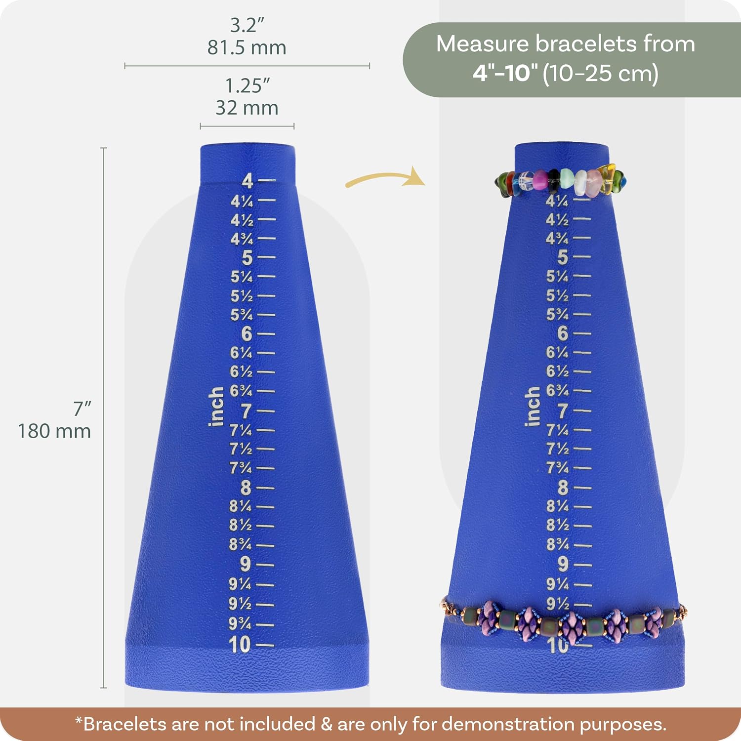 The Beadsmith Bracelet Sizer, Measuring Tool for Jewelry Making