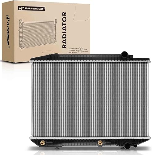 Miniatura 1 de A-Premium Radiador de refrigerante del motor con enfriador de aceite de transmisión compatible con Mercedes-Benz 380SE 380SEC 500SEC 560SEC 380SEL