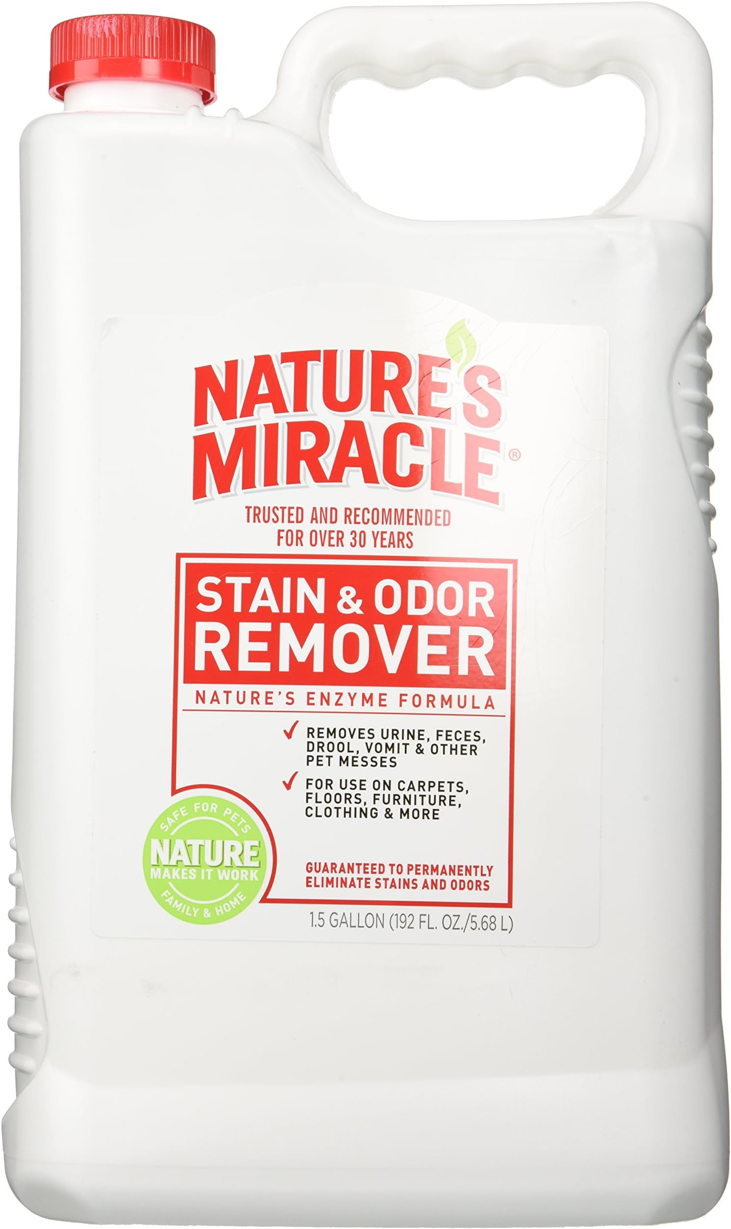 Nature's Miracle Pet Stain and Odor Remover, 11/2Gallon