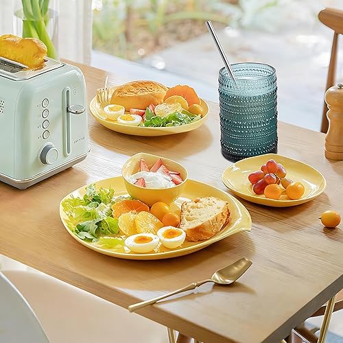 Miniatura 6 de Juego de 6 vasos para beber Hobnail de 15 onzas, vasos de vidrio en relieve, vasos altos, vasos azules, juego de cristalería vintage para jugo,