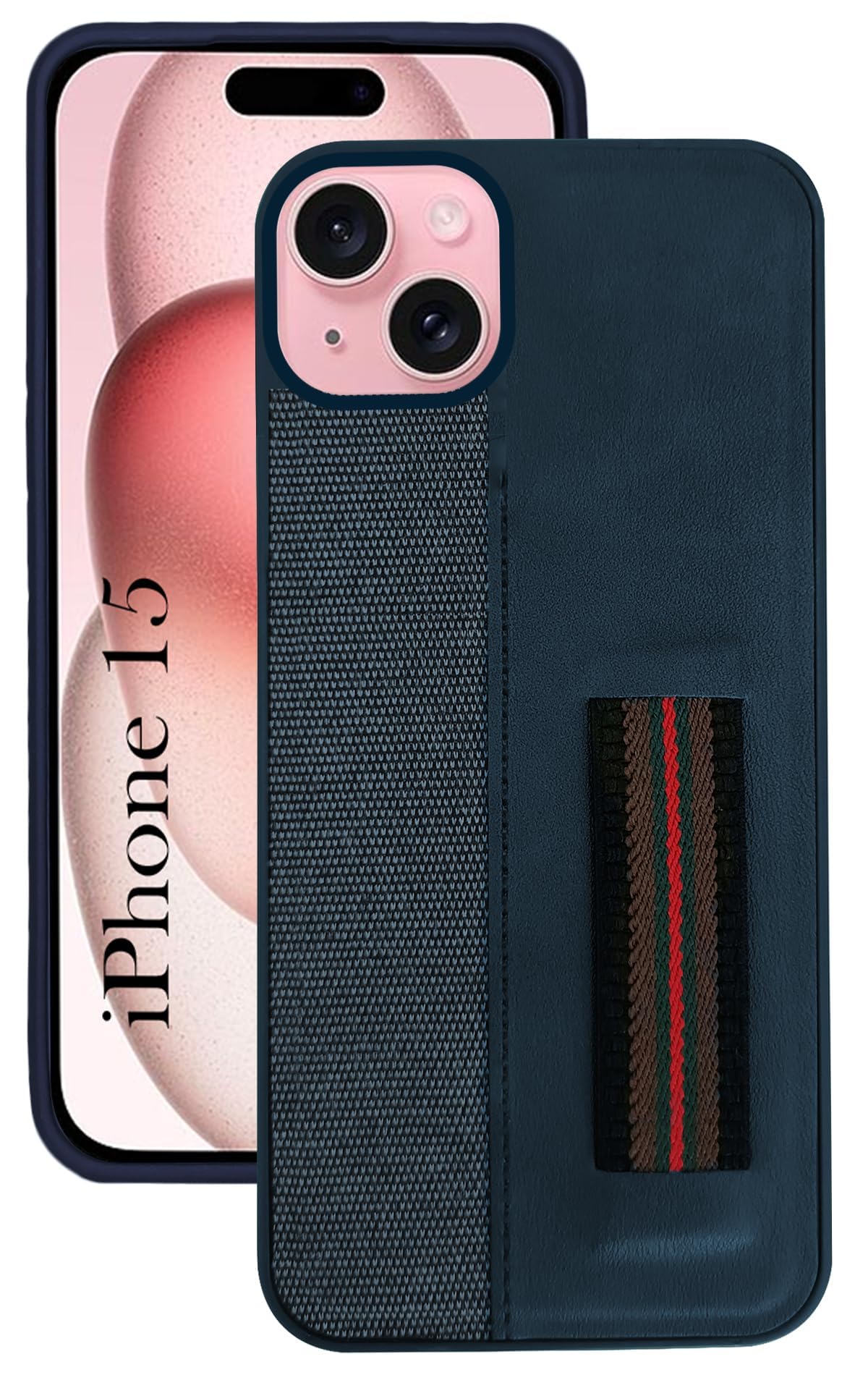 Jkobi Back Case Cover for iPhone 15 (Professional PU Leather | Strip Chain Holder Socket) (B0DFT9PVYL) Amazon Price History, Amazon Price Tracker