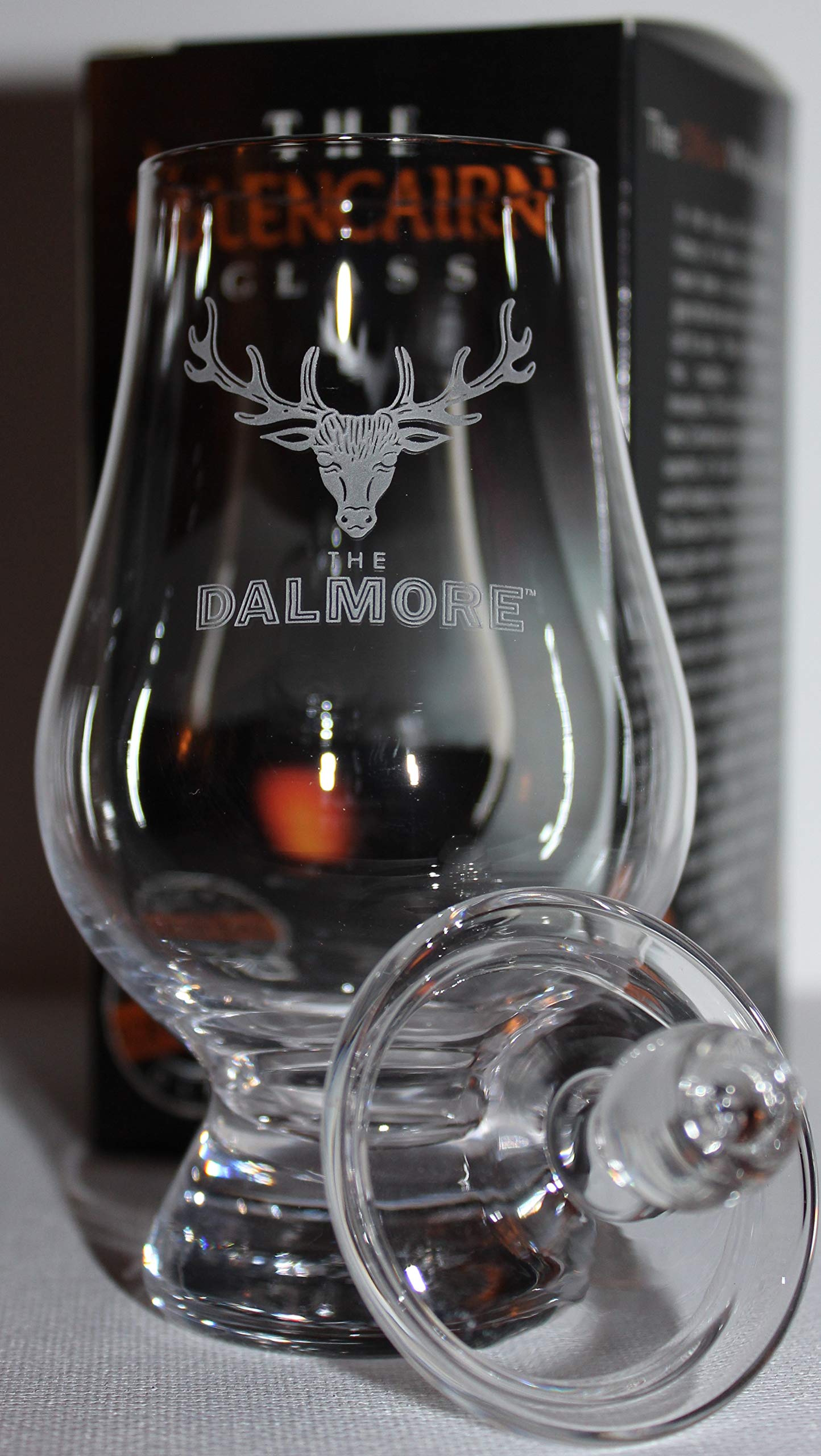 GLENCAIRN DALMORE LOGO SINGLE MALT SCOTCH WHISKY TASTING GLASS WITH GINGER JAR TOP