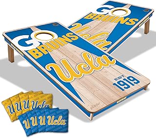 NCAA 2’ x 4’ Professional Wood Cornhole Game with Logo Bags