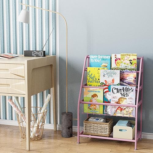 Miniatura 4 de aboxoo Estantería infantil pequeña independiente para habitación de los niños, estantería de 18 pulgadas, organizador de juguetes, estantería