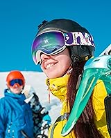 Vista 8 de Ski Goggles, OTG - Over Glasses Snow Snowboard Goggles, Anti Fog, 100% UV400 Protection for Men Women Kids