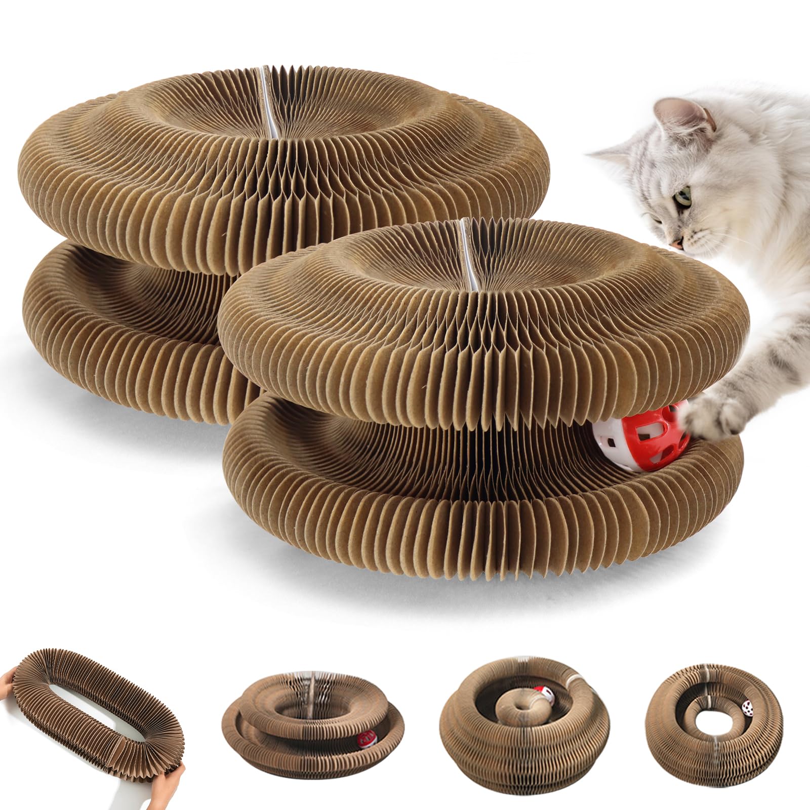 Amazon.com : COSOWO Magic Twist Cat Toy, Collapsible & Double