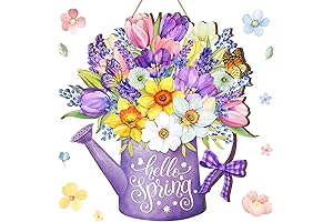 Ostara Decorations Pagan Hello Spring Door Sign