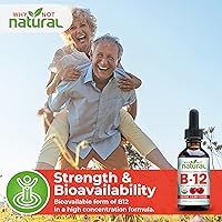 Vista 7 de Líquido orgánico de vitamina B12 – Extra fuerza sublingual 60 x 5000 mcg gotas, metilcobalamina, sabor a cereza natural, vegano, maximiza