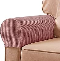 Vista 9 de Fundas para reposabrazos para sillas y sofás, fundas de jacquard para reposabrazos de sofá de elastano, protector antideslizante de muebles, fundas