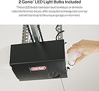 Vista 7 de Genie Chain Glide Connect Essentials - Abridor inteligente de puerta de garaje, abridor de cadena fiable con iluminación LED, compatible con Alexa