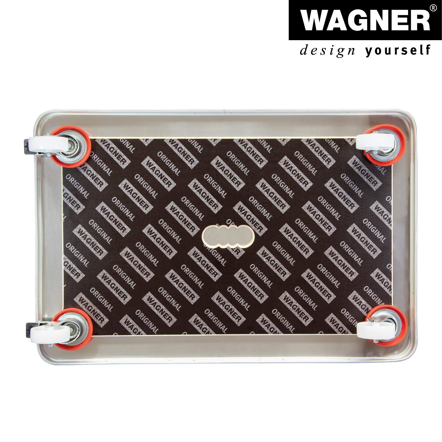 WAGNER Transportroller Transporthilfe I Schichtholz mit Grip 71 x 44 x 12,5 cm, Tragkraft 200 kg I Umzugsrollbrett für Möbel I Möbelroller für Umzüge mit Umgebung Schutzprotektoren I FSC® I Made in DE
