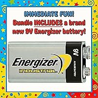 Vista 2 de Máquina de pedos de broma T.J. Wisemen #2 con control remoto Paquete incluye batería 9V Energizer - 10 sonidos realistas, alcance inalámbrico de 100