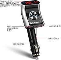 Vista 2 de GOgroove FlexSMART X3 transmisor FM por bluetooth con manos libres, Plateado