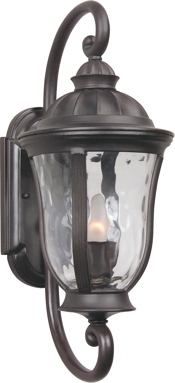Craftmade Z6000-OBO Frances Outdoor Wall Mount Sconce Lighting, 1-Light, 100 Watts, Oiled Bronze (8" W x 19" H)