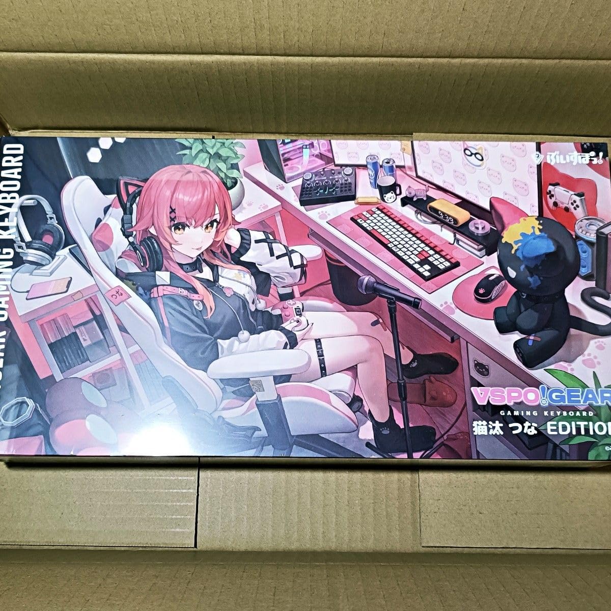 VSPO! GEAR ぶいすぽ ゲーミングキーボード 猫汰つな Edition