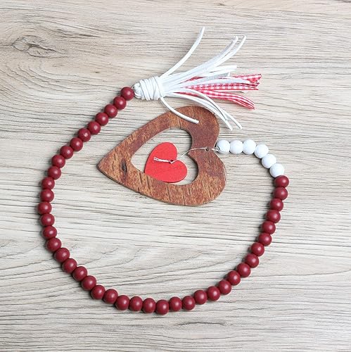 Miniatura 268 de Cuentas de madera redondas blancas de 0.394 in, 300 cuentas sueltas pintadas con espaciadores suaves para manualidades, collares y pulseras