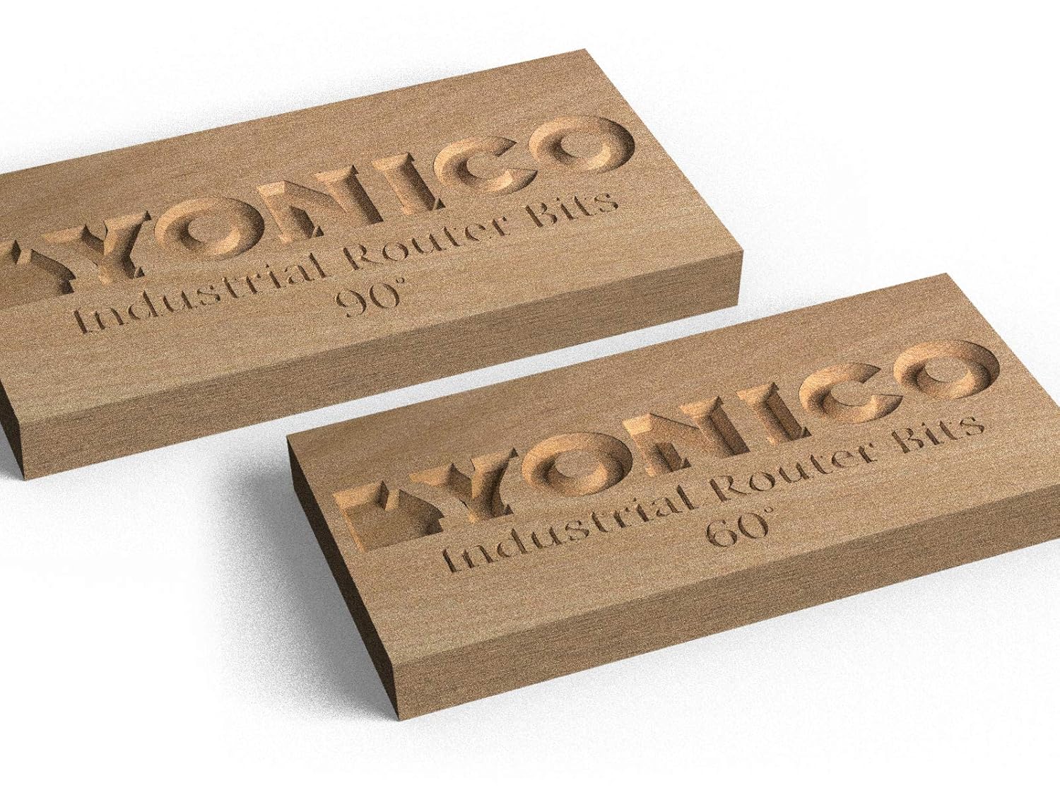 YONICO Solid Carbide V Groove Router Bit 60 & 90 Degree 1/4-Inch Shank 14103q