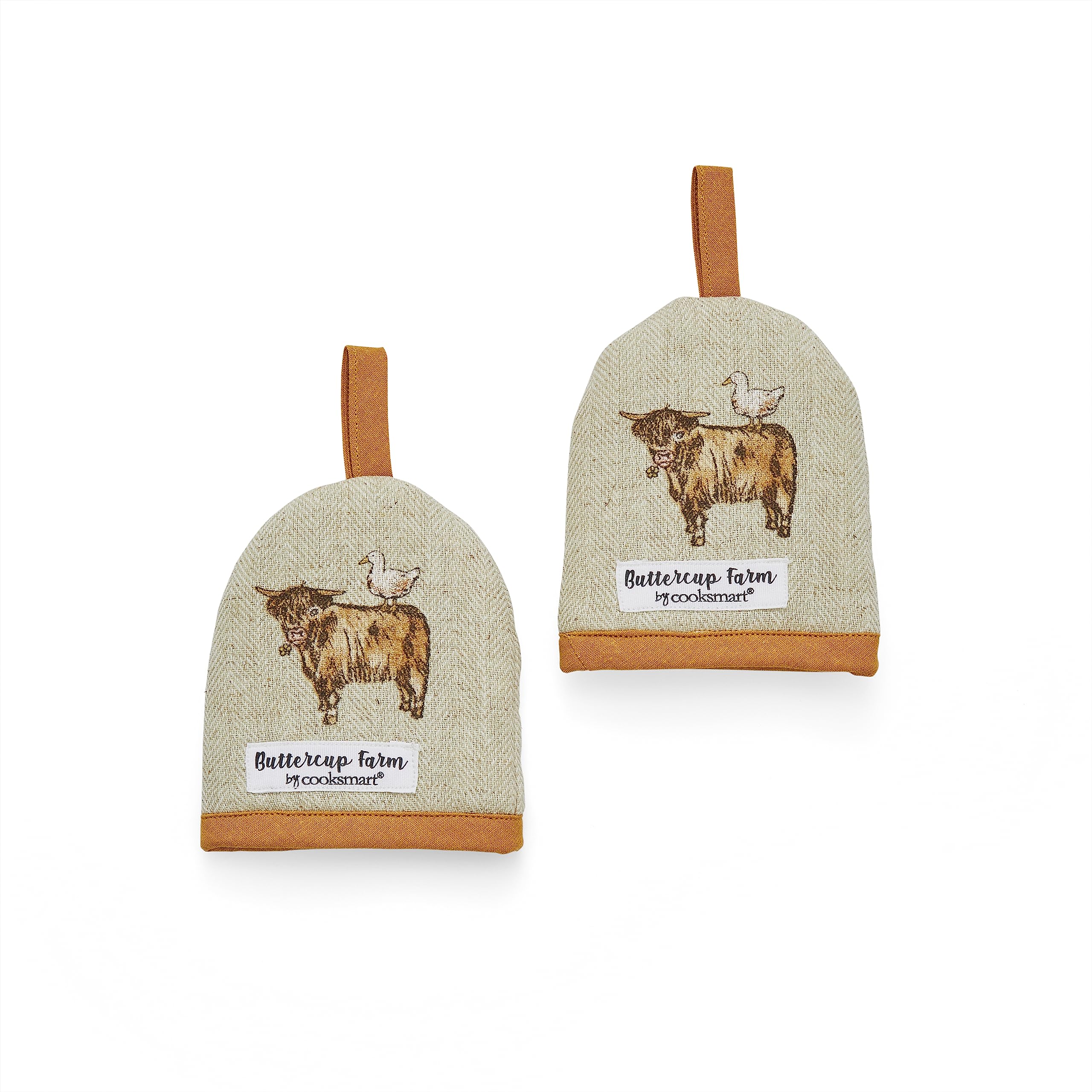 CooksmartPack of 2 Egg Cosy | British Designed Egg Cosy Warmer for All Sizes of Eggs | Egg Cup Cosy for All Modern Kitchen Design - Buttercup Farm