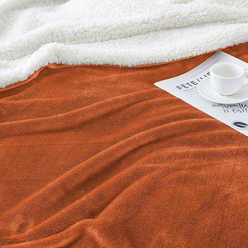 Vista 99 de IR Imperial Rooms Mantas Sherpa tamaño Queen – Mantas gruesas y cálidas para invierno, reversible, suave y esponjosa, tamaño Queen para cama, Morado