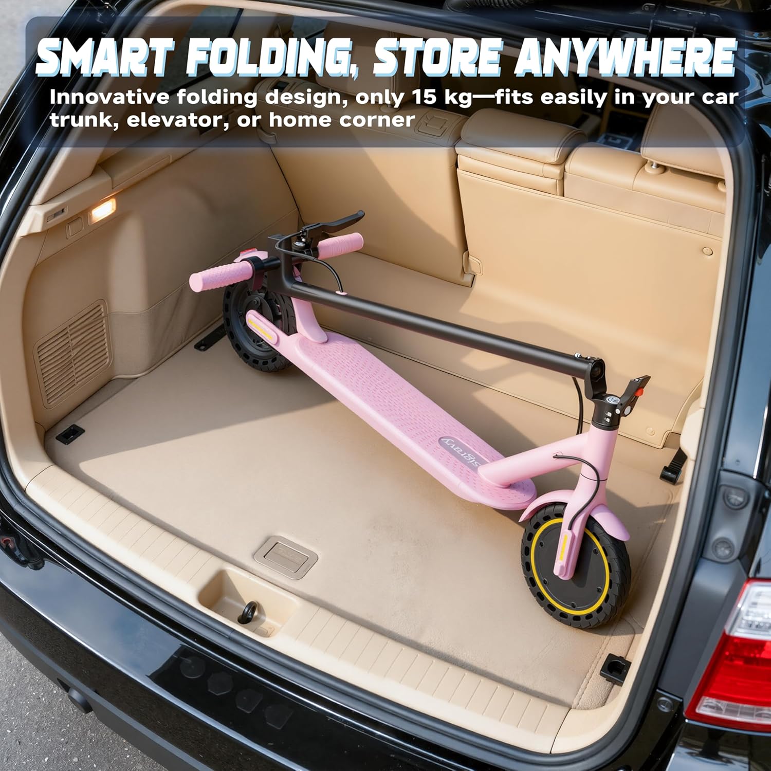 Sigravy Electric Scooter for Adults, Foldable Commuter E Scooter for Teens, 350W Motor, 19 MPH, Up to 21 Miles Range, 8.5" Solid Tires, Cruise Control, Dual Brakes, LED Display