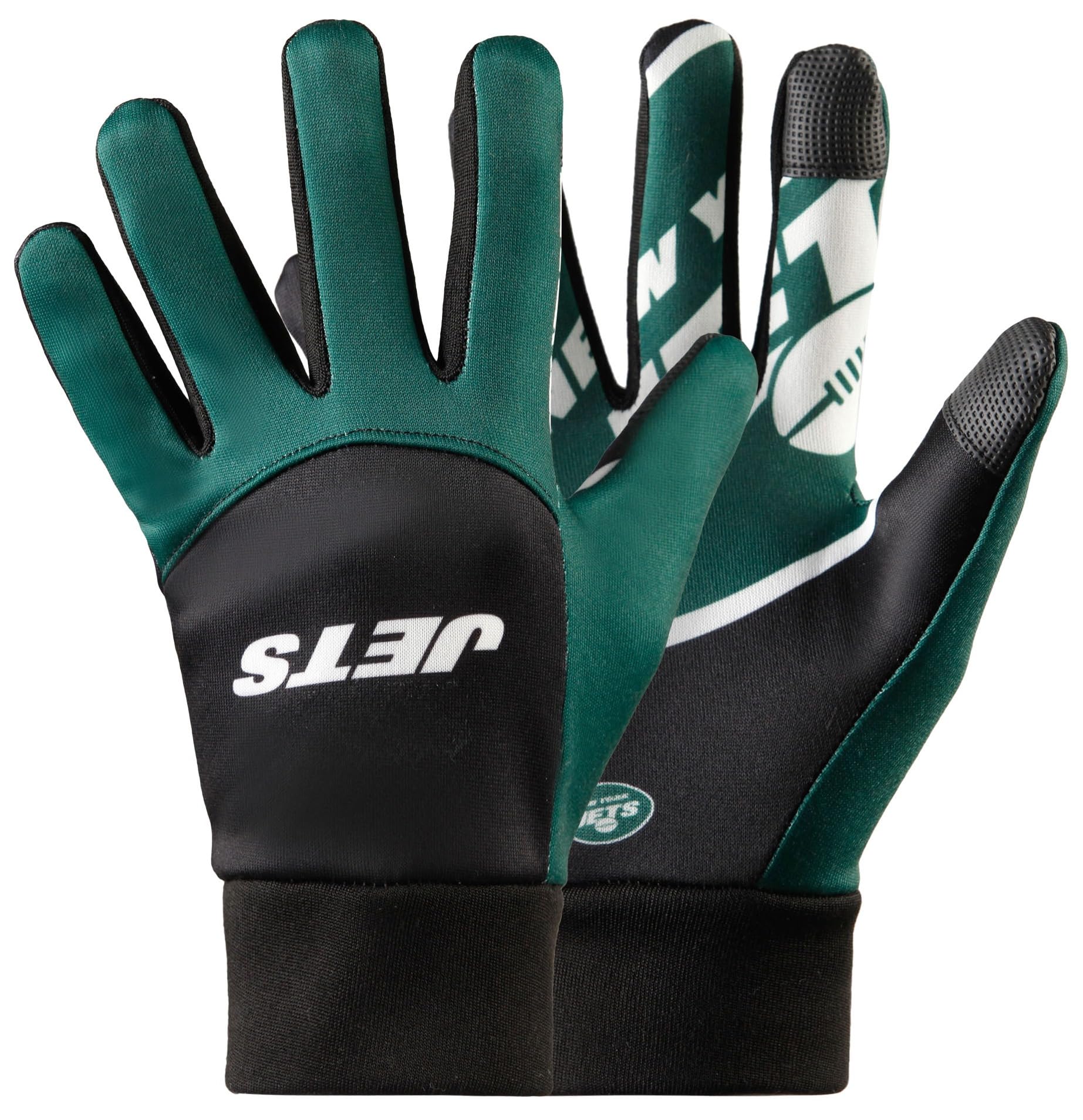 FOCO New York Jets NFL Palm Logo Texting Gloves
