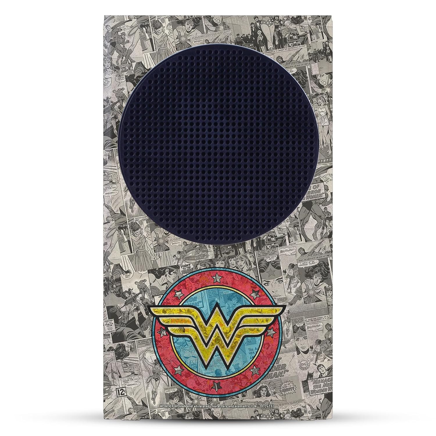 Head Case Designs Officially Licensed Wonder Woman DC Comics Vintage Collage Comic Book Cover Game Console Wrap and Controller Skin Compatible With Xbox Series S Console & Controller Bundle
