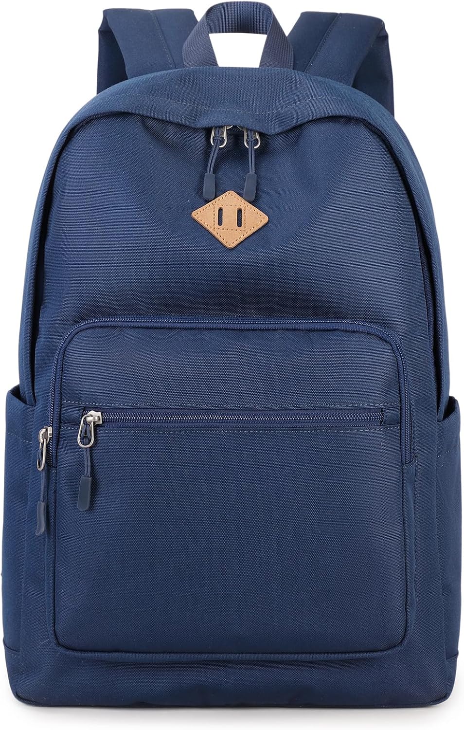 Lohol Classic Backpack for School Travel College, Durable Water Resistant Bookbag (Navy)