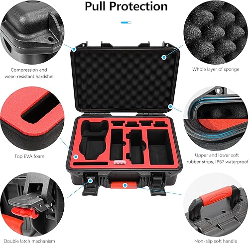 Miniatura 4 de FPVtosky Funda rígida para DJI Air 3SAir 3 DroneFly More Combo, resistente al agua Air 3S Funda de transporte rígida Accesorios Compatible con DJI