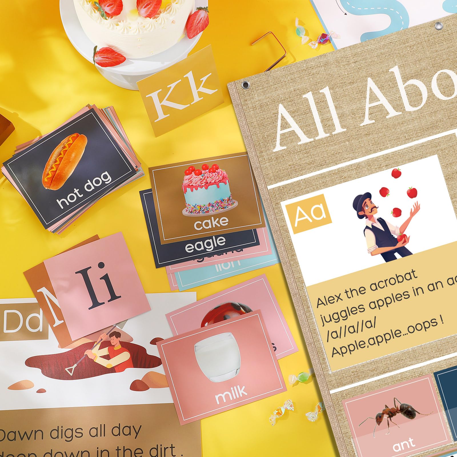 Snapklik.com : Blosssound 34 X 27 All About Letter Pocket Chart 103 ABC ...