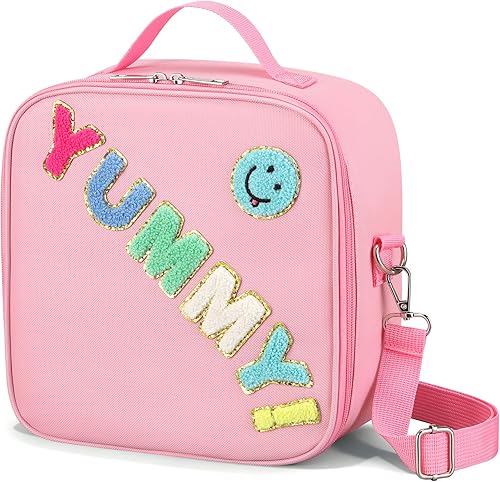 Miniatura 1 de Lonchera térmica para niños con correa ajustable para el hombro, impermeable, reutilizable, para niñas, niños, lavable, suave, térmica, para la