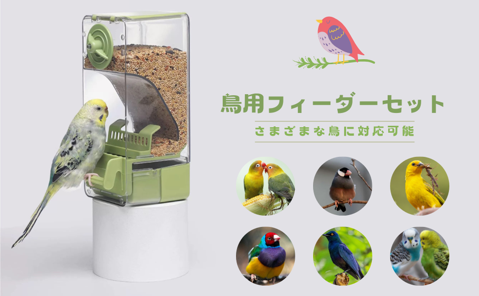 Amazon | 鳥 餌入れ 水入れ インコ 自動給餌器 給水器 ケージ取り付け