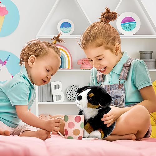 Miniatura 5 de DolliBu - Peluche de perro de montaña bernés, súper suave, juguete de peluche para mascotas, regalo para niños, adolescentes y adultos, 8 pulgadas
