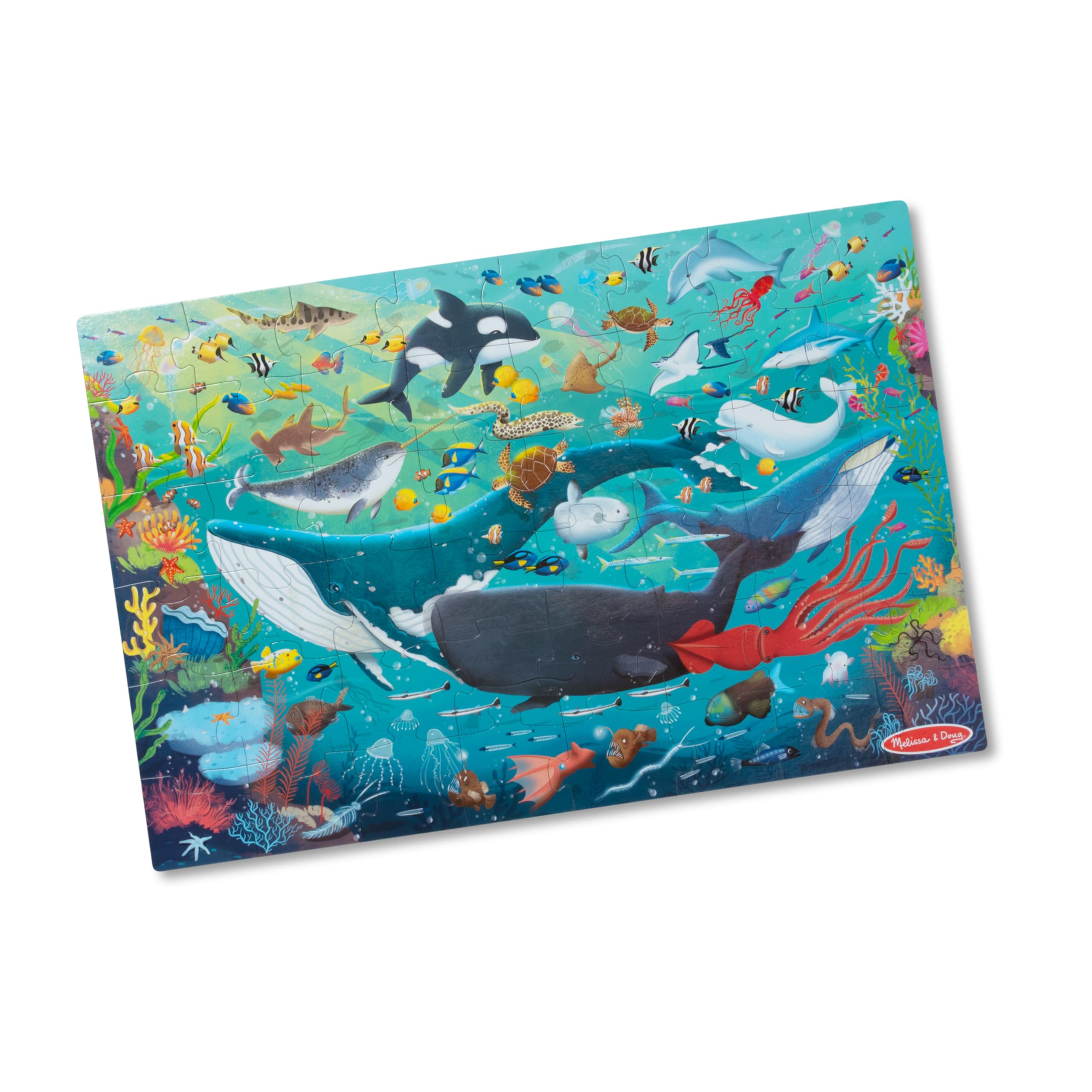 Melissa & Doug ¡Nuevo! Rompecabezas de piso submarino de 48 piezas