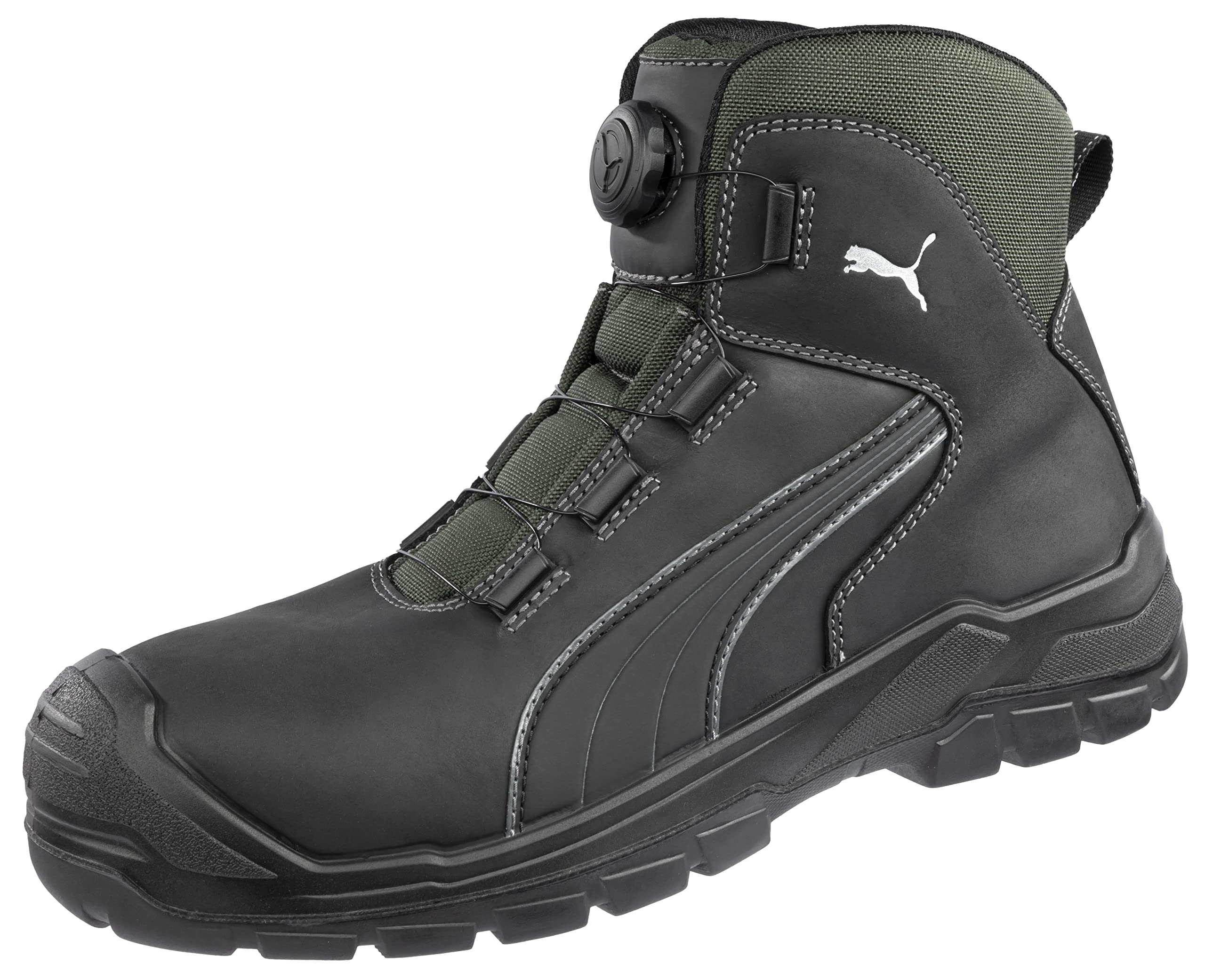 PUMA SAFETY TANAMI CASCADES MID S3 CI HI HRO SRC - Stivali di sicurezza da uomo, antiscivolo, senza metallo, con cappuccio in fibra di vetro