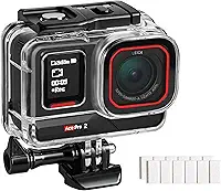 FiTSTILL Caixa Estanque Subaquática Insta 360 Para Ace Pro 2/Ace Pro, À Prova D'Água Até 50 Metros (164 Pés).
