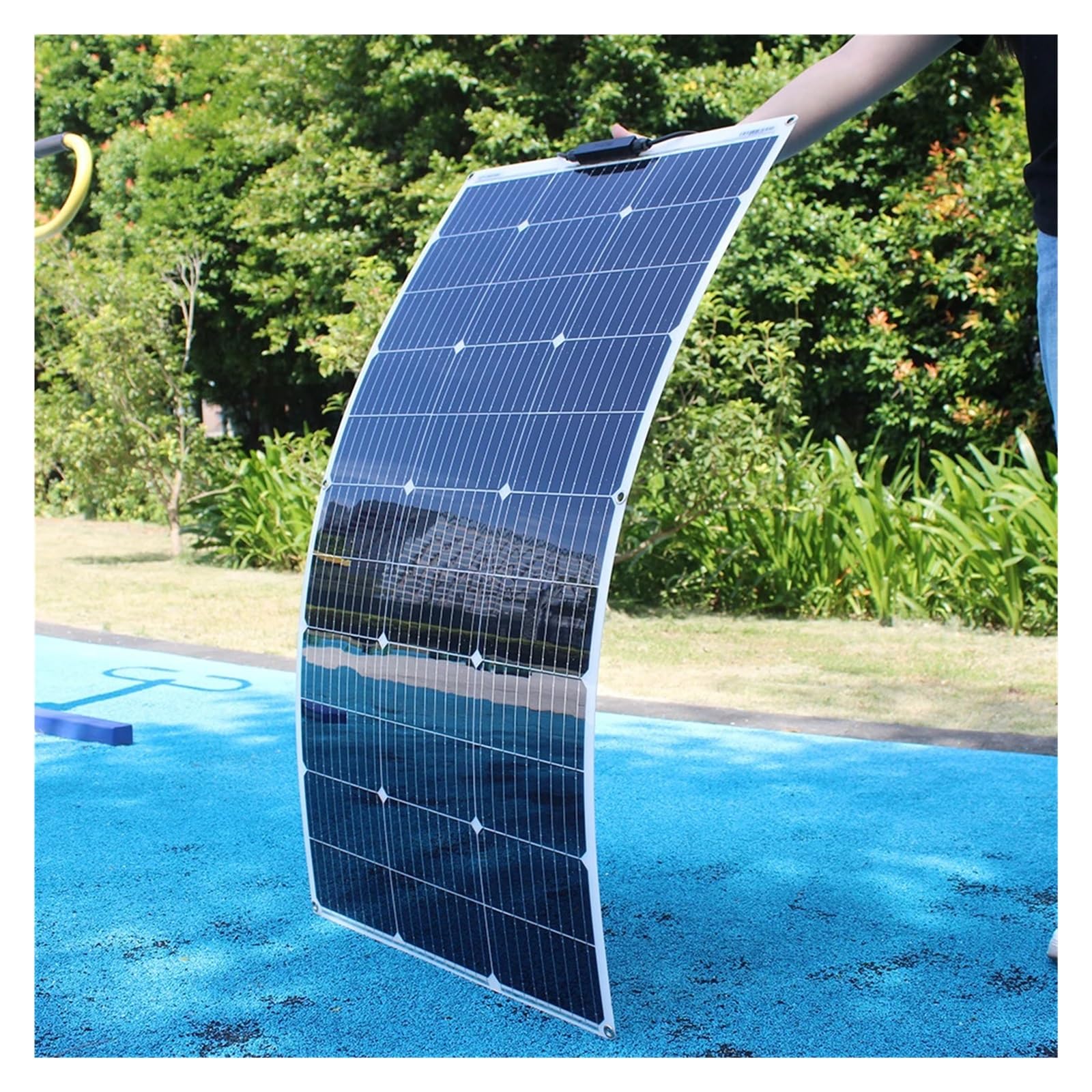 Panneau Solaire Flexible, Panneau Solaire Étanche Monocristallin 18V