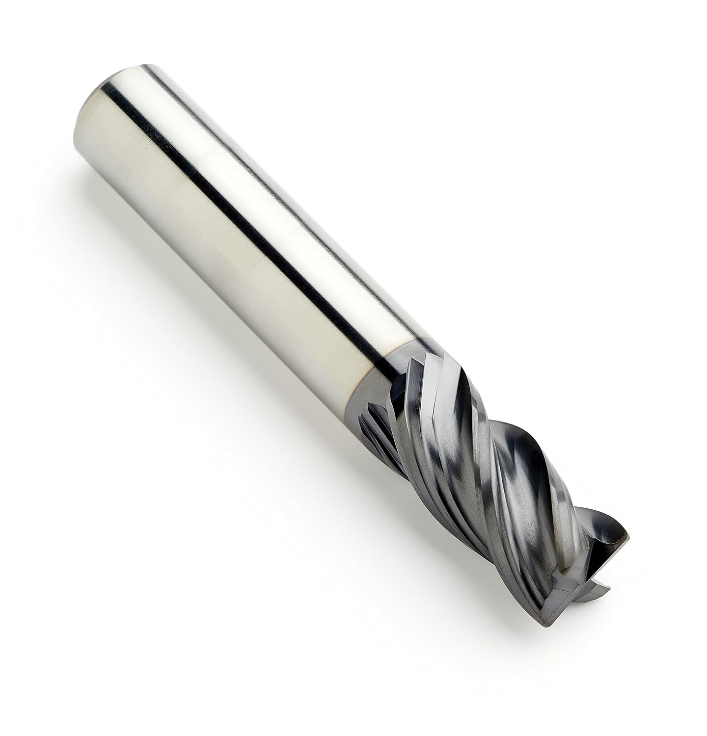 Dormer S406HA7/16 Carbide AlTiN End Mill, Regular Length, Corner Radius, Unequal Helix, 4 Flutes, 7/16" Cutting Diameter