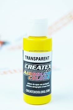 Createx Airbrush Colors 5114 Transparent Brite Yellow 2oz. Paint. by SprayGunner