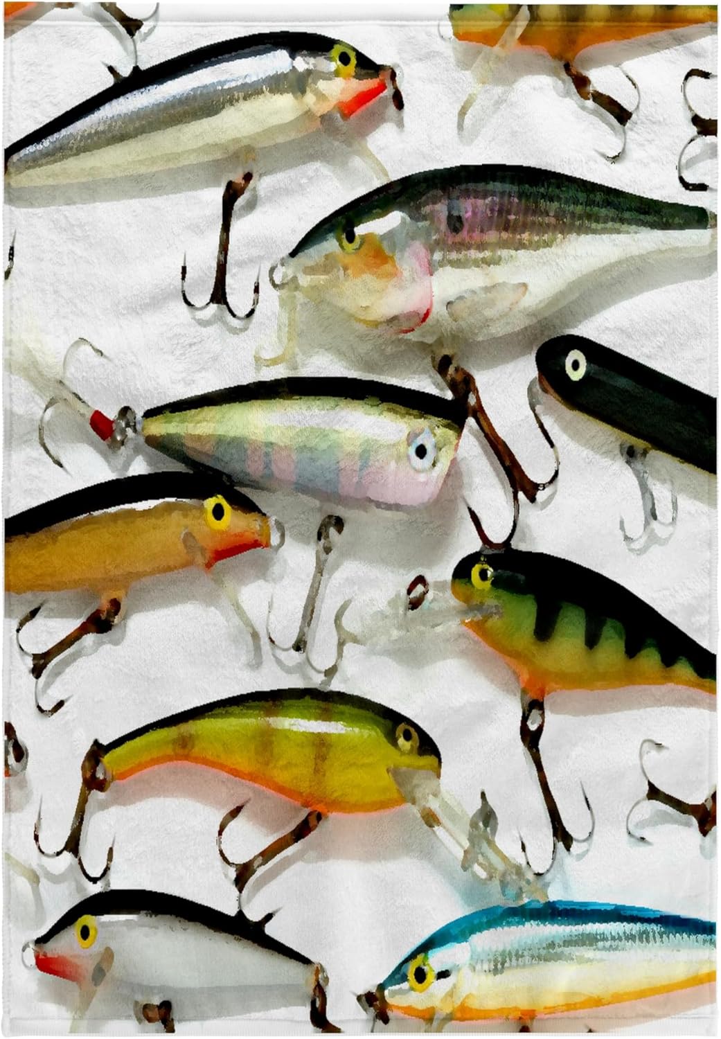 3dRose Fly Fishing Lures 22x30 Bath Hand Pool Towel