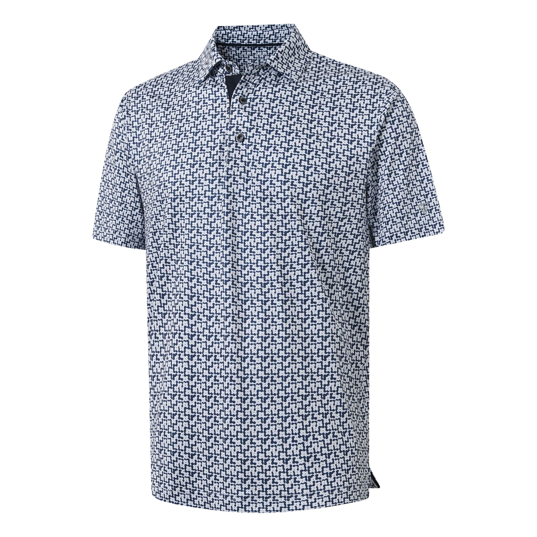 M MAELREG Mens Golf Shirt Short Sleeve Dry Fit Print Moisture Wicking Performance Patterns Collared Polo Shirt — view 56